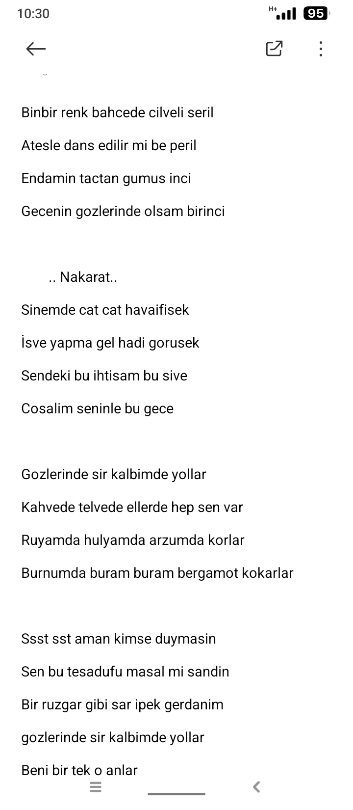 lyric Cover