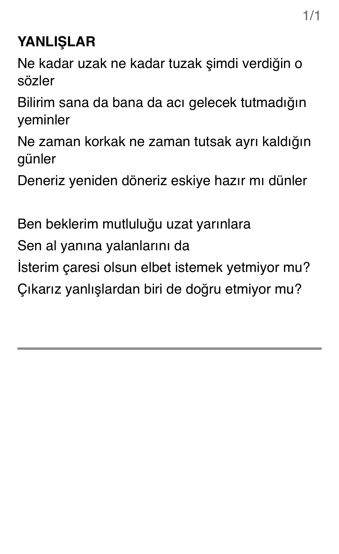 lyric Cover